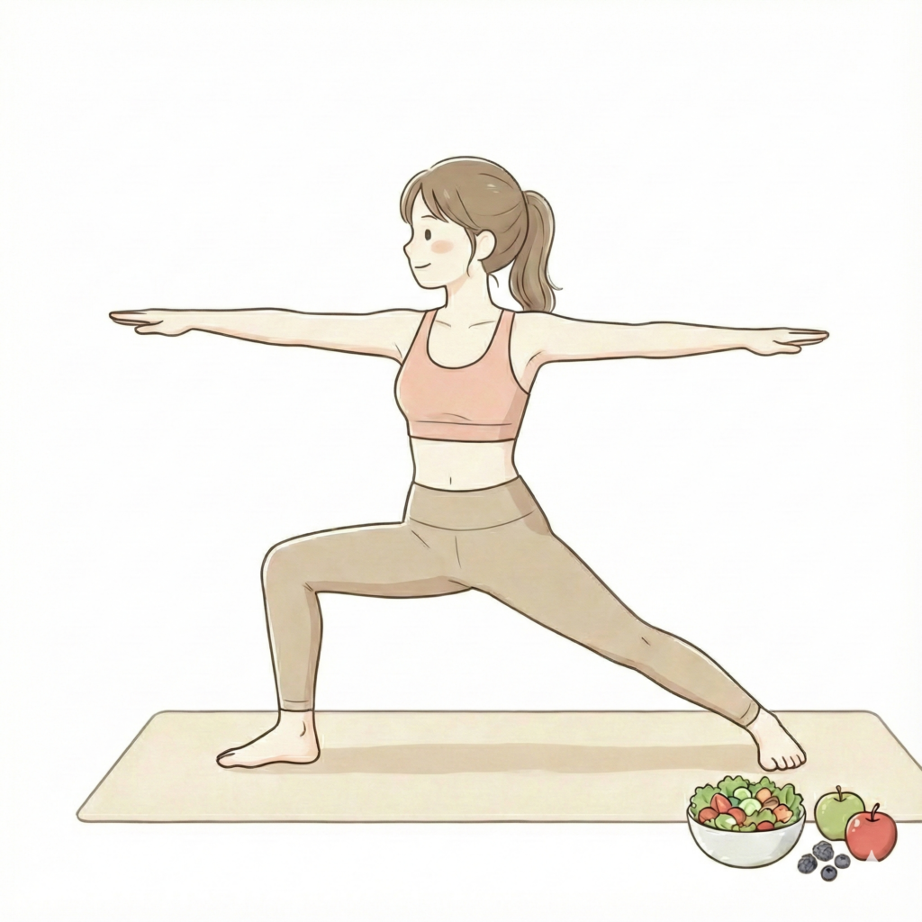 戦士のポーズ II（ヴィラバドラ・アーサナII）