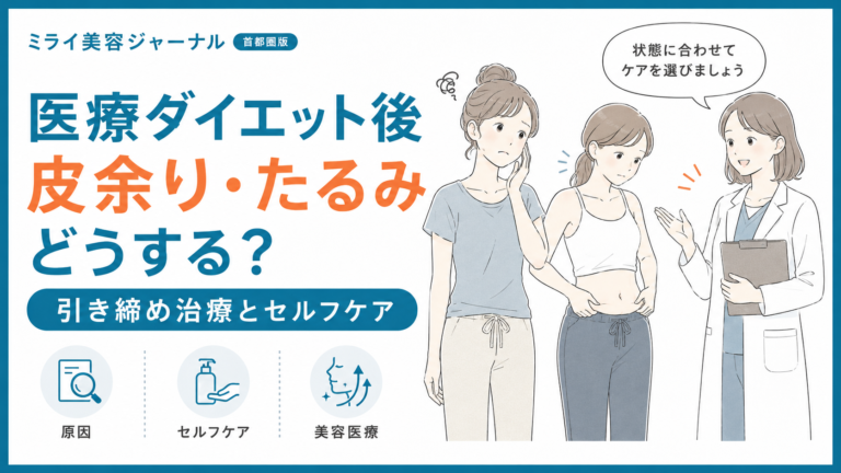 医療ダイエット後の「皮余り・たるみ」はどうする？引き締め治療とセルフケアの正解