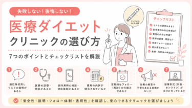 医療ダイエット(マンジャロ・GLP-1)のクリニックの選び方|受診前に確認したい7つのポイントとチェックリスト