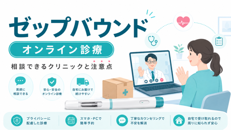 オンラインでゼップバウンドを相談できるクリニックは？料金・処方条件・注意点を解説